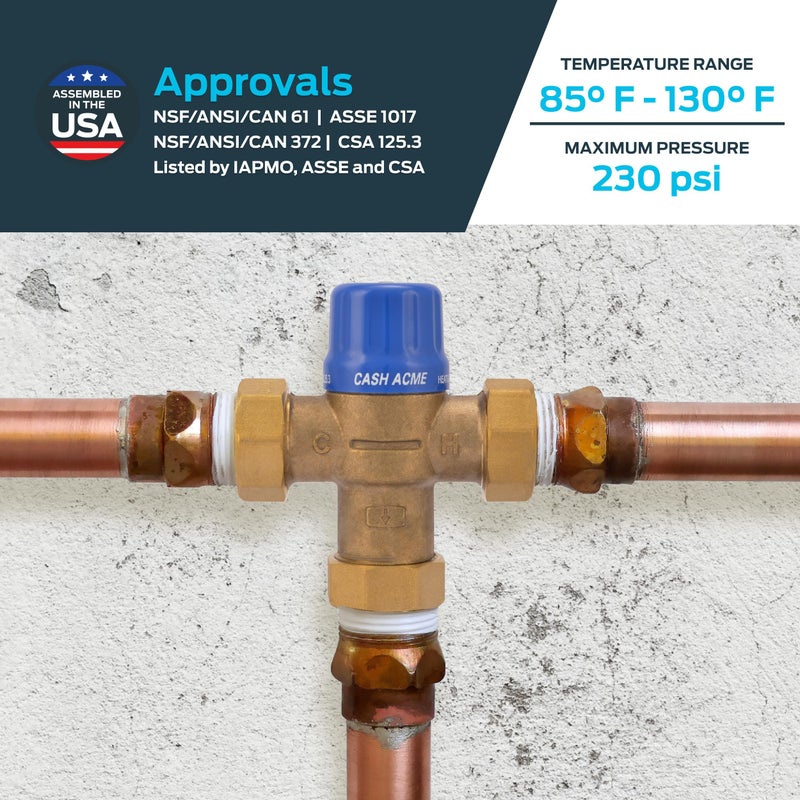 Cash Acme 24511 Thermostatic Mixing Valve HG110-D - Image 4